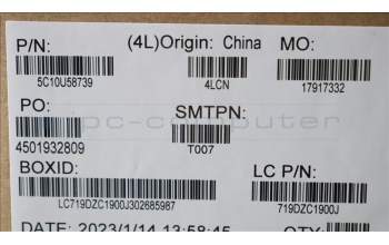 Lenovo 5C10U58739 CABLE Fru, 190mm SATA 2 latch _T580