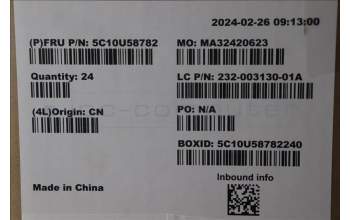 Lenovo 5C10U58782 CABLE FRU Intrusion Cable
