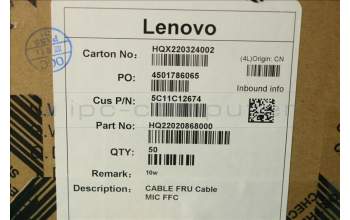 Lenovo 5C11C12674 CABLE FRU Cable MIC FFC