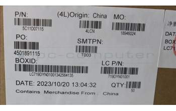 Lenovo 5C11D07115 CABLE CABLE-LC,FPC,TYPE-C-LH