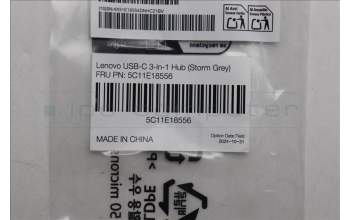 Lenovo 5C11E18556 CABLE 3-in-1 Hub (New)(Storm Grey)