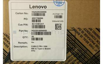 Lenovo 5C11H81417 CABLE FRU 10W MB to Type-C Board FPC