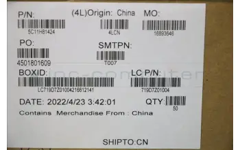 Lenovo 5C11H81424 CABLE FRU H-CONN SET2DA M/B CAM W/FPCHPD