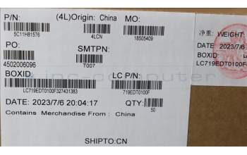 Lenovo 5C11H81576 CABLE FRU CABLE KX3B0_EDP_40_FHD_T