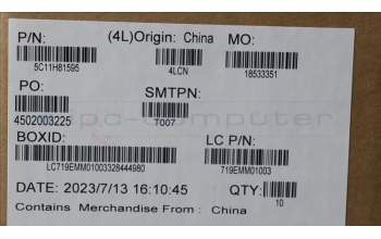 Lenovo 5C11H81595 CABLE FRU FFC 12P G P0.5 PAD=0.3 NFC/B