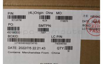 Lenovo 5C11J61798 CABLE,FPC,AUDIO JACK,HY