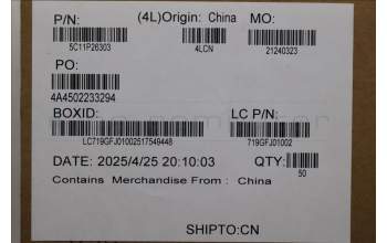 Lenovo 5C11P26303 CABLE FFC 14P P0.5 PAD=0.3 MGE TP/B