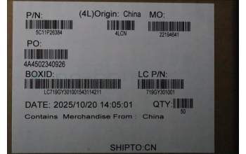 Lenovo 5C11P26384 CABLE FPC MPV60 NF-G803 REV0 NFC TP/B