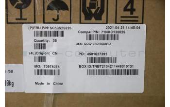 Lenovo 5C50S25225 CARDPOP USB Board C 82K1