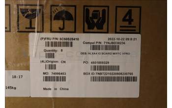 Lenovo 5C50S25410 CARDPOP Function Board C 21DH IO ET VP