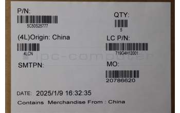 Lenovo 5C50S25777 CARDPOP CARDPOP L 83JM for IO