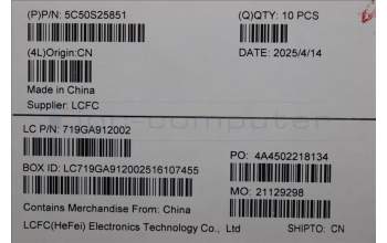 Lenovo 5C50S25851 CARDPOP CARDPOP L 83KJ I/O LEFT