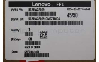 Lenovo 5C50W32099 CARDPOP Lux Tiny11 BTB VGA card