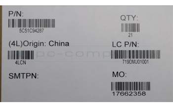 Lenovo 5C51C94287 CARDPOP PCBA L/B NSE066 JP610 MIC/B MAIN