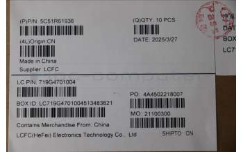 Lenovo 5C51R61936 CARDPOP FRU CARDPOP E14G4 FP RJ45