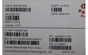 Lenovo 5C51R61939 CARDPOP FRU CARDPOP Mars3 IO Board W/OFP