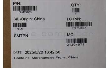 Lenovo 5C51R91755 CARDPOP FRU PCBA NSG561 MT040 T14IO/B MP