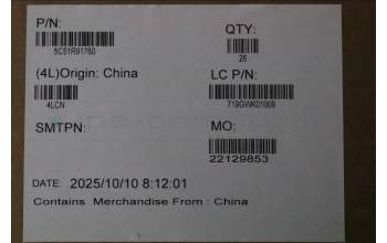 Lenovo 5C51R91760 CARDPOP PCBA PMIC/B NSG204 MP6C0