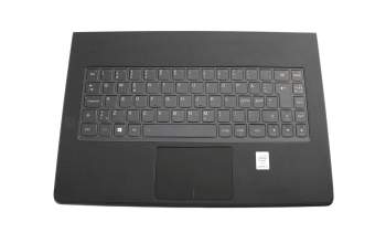 5CB0G97323 teclado incl. topcase original Lenovo ND (nórdico) negro/negro con retroiluminacion
