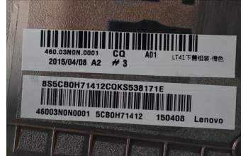 Lenovo 5CB0H71412 COVER Lower Case W S41-70 Orange