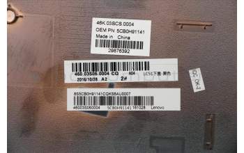 Lenovo COVER Lower Case W Flex3-1570 Black para Lenovo Flex 3-1570 (80JM)