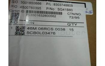 Lenovo 5CB0L03476 COVER UpperCaseW 80RU BK BLNJBL W/KB SW