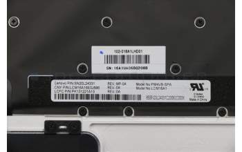 Lenovo 5CB0M35030 COVER Upper Case L 80VF Silver W/KB SP