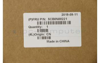 Lenovo 5CB0N00221 C-Cover with keyboard,UK English,Backlight