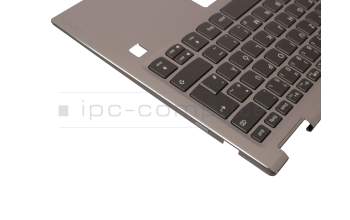 5CB0N67829 teclado incl. topcase original Lenovo DE (alemán) gris/plateado con retroiluminacion