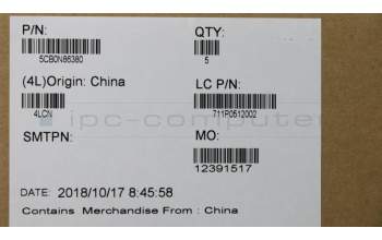 Lenovo 5CB0N86380 COVER HINGECAP15TL80XL PG PT