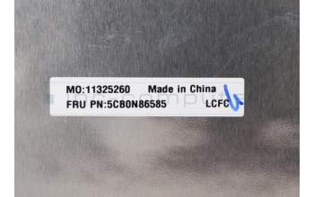 Lenovo 5CB0N86585 COVER UPPERCASEASML80XLWH IMR SLE KB