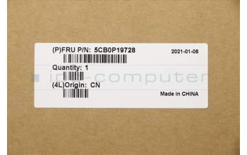 Lenovo 5CB0P19728 COVER Lower Case L80XQ TEX WHITE