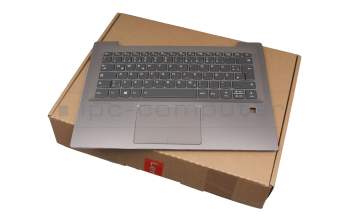 5CB0P29429 teclado incl. topcase original Lenovo DE (alemán) gris/bronce con retroiluminacion (sin huella dactilar)