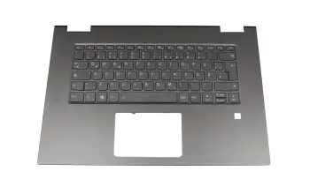 5CB0Q96440 teclado incl. topcase original Lenovo DE (alemán) negro/negro con retroiluminacion
