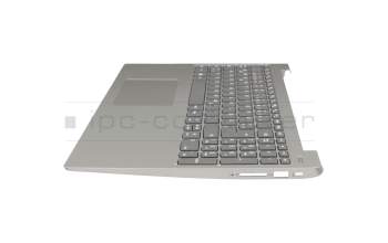 5CB0R07388 teclado incl. topcase original Lenovo DE (alemán) gris/plateado