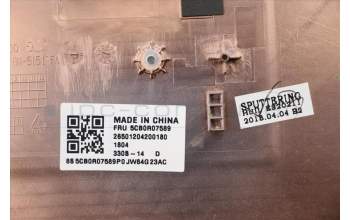 Lenovo 5CB0R07589 COVER LowerCase 3N 81F4 Blizzard White