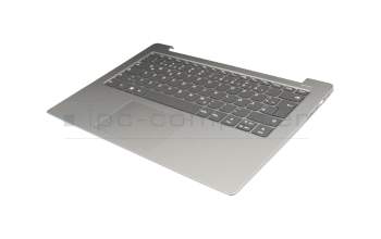 5CB0R07724 teclado incl. topcase original Lenovo DE (alemán) gris/plateado