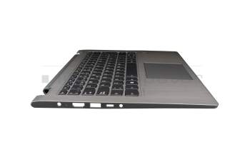 5CB0R08636 teclado incl. topcase original Lenovo SP (español) gris/plateado con retroiluminacion