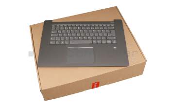 5CB0R12222 teclado incl. topcase original Lenovo DE (alemán) gris/canaso con retroiluminacion
