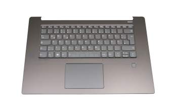 5CB0R12222 teclado incl. topcase original Lenovo DE (alemán) gris/canaso con retroiluminacion