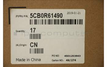 Lenovo 5CB0R61490 COVER UpCase ASM 3N 81J1 RPK W/KB HEB