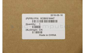Lenovo 5CB0S16447 COVER Upper Case C 81HE BKW/TPKB BLCZSK