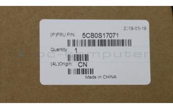 Lenovo 5CB0S17071 COVER Upper case ASM_FR L81MUBKIMRD