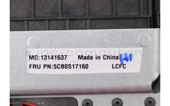 Lenovo 5CB0S17160 COVER Upper Case ASM_BE L 81M0 GT_BK