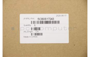 Lenovo 5CB0S17243 COVER UpperCase C81NDGRY FP W/BLKB CZ-SK