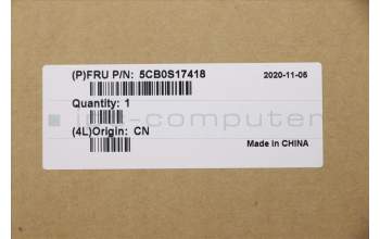 Lenovo 5CB0S17418 COVER Upper case C81N6 PLBLK NFPNBL RUS