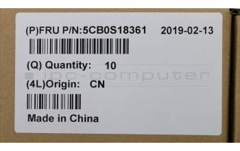 Lenovo 5CB0S18361 COVER HINGE COVER C 81N7_GREY