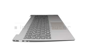 5CB0S18679 teclado incl. topcase original Lenovo DE (alemán) gris/plateado