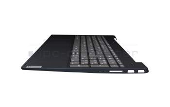5CB0S18710 teclado incl. topcase original Lenovo DE (alemán) gris/azul