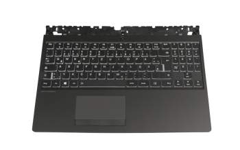 5CB0S91801 teclado incl. topcase original Lenovo DE (alemán) negro/negro con retroiluminacion